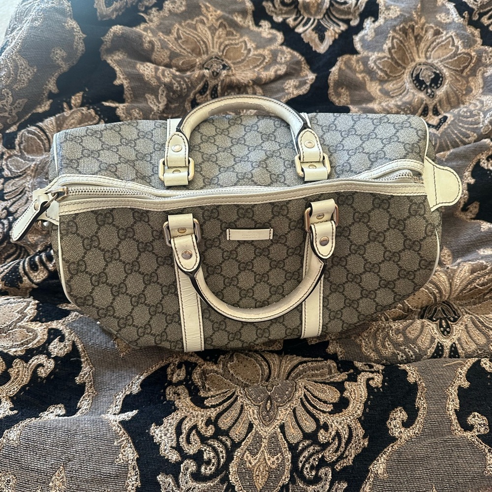 Gucci brown and Cream Women's Boston top handle Bag - Picture 10 of 13